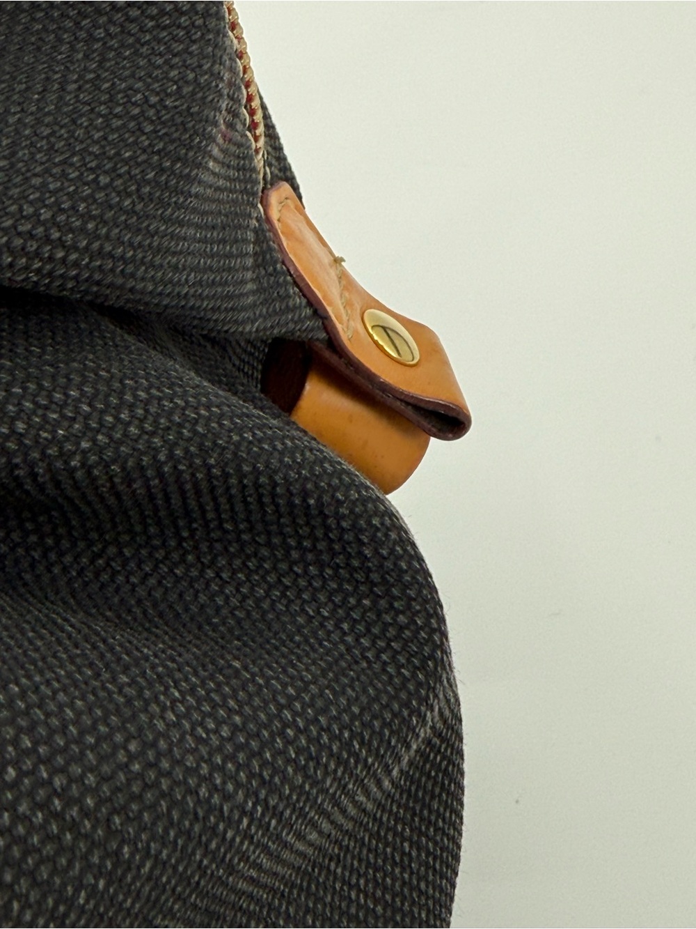 VTG Dooney & Bourke Black Canvas Leather Trim Satchel Bag | Classic Shoulder - Picture 6 of 16